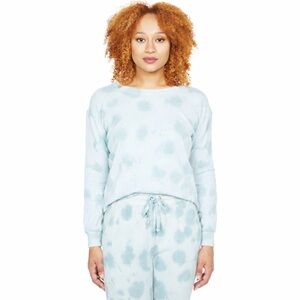 *Full Set* Splendid Cloud Tie Dye Long Sleeve Top and Joggers in Light Blue